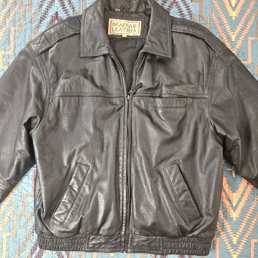 Braefair leather jacket‎